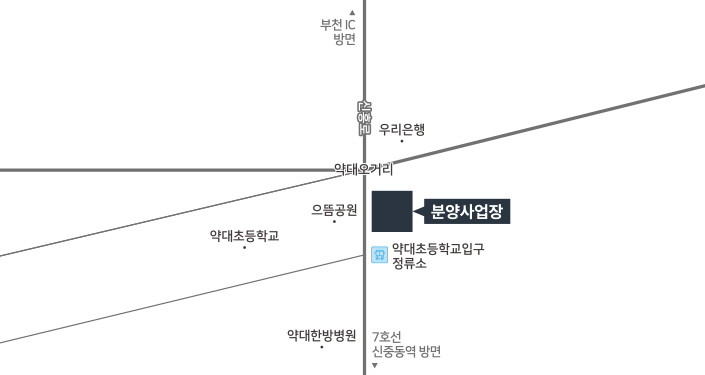 분양사업장 위치 지도
